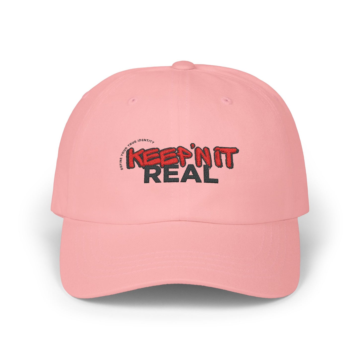 Keep It Real Classic Dad Cap - Trendy Pink Hat for Casual Style