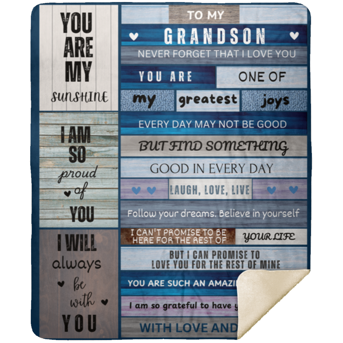 To My Grandson Blanket