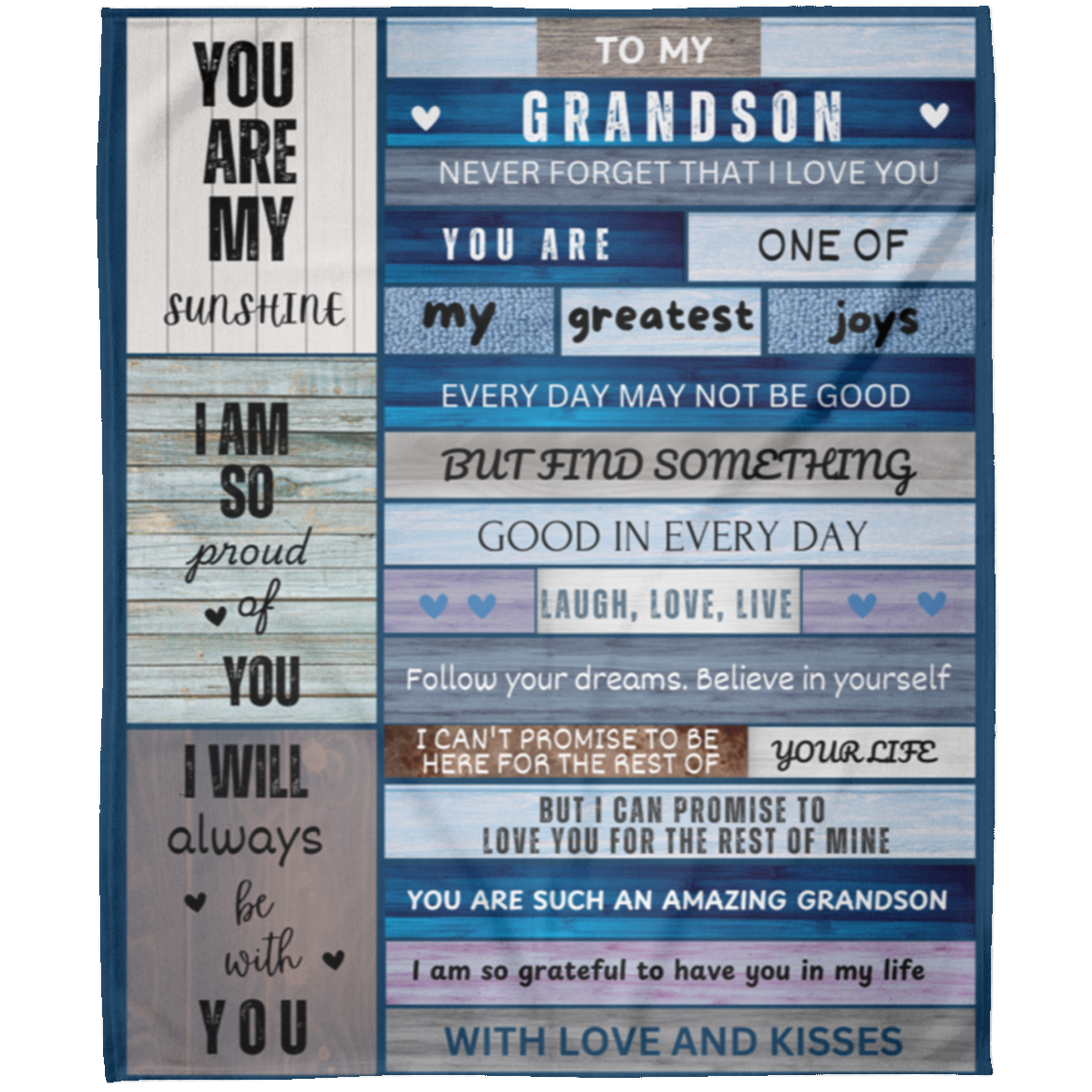 To My Grandson Blanket