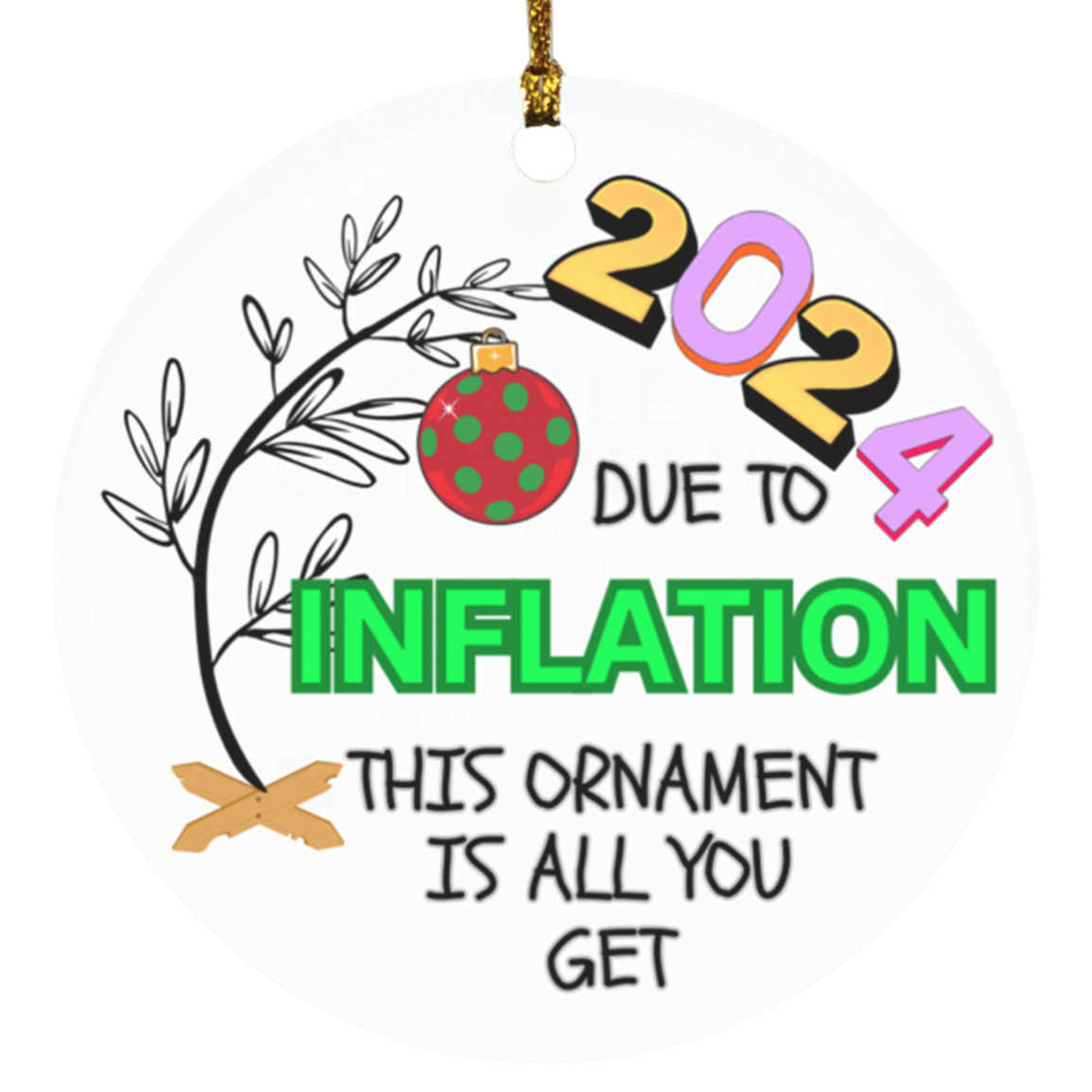 Inflation Circle Ornament