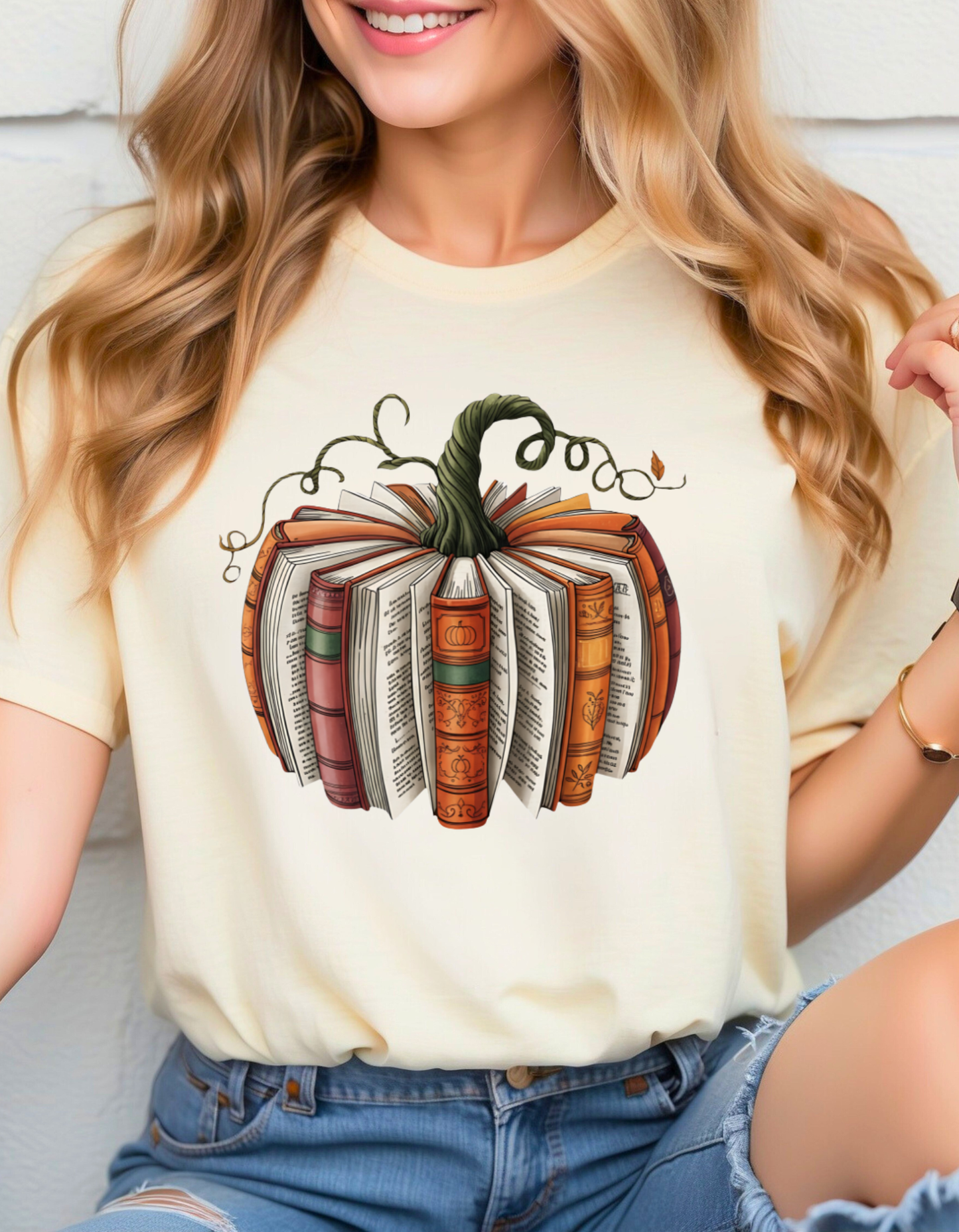 ๐ Pumpkin Spice & Pages Tee