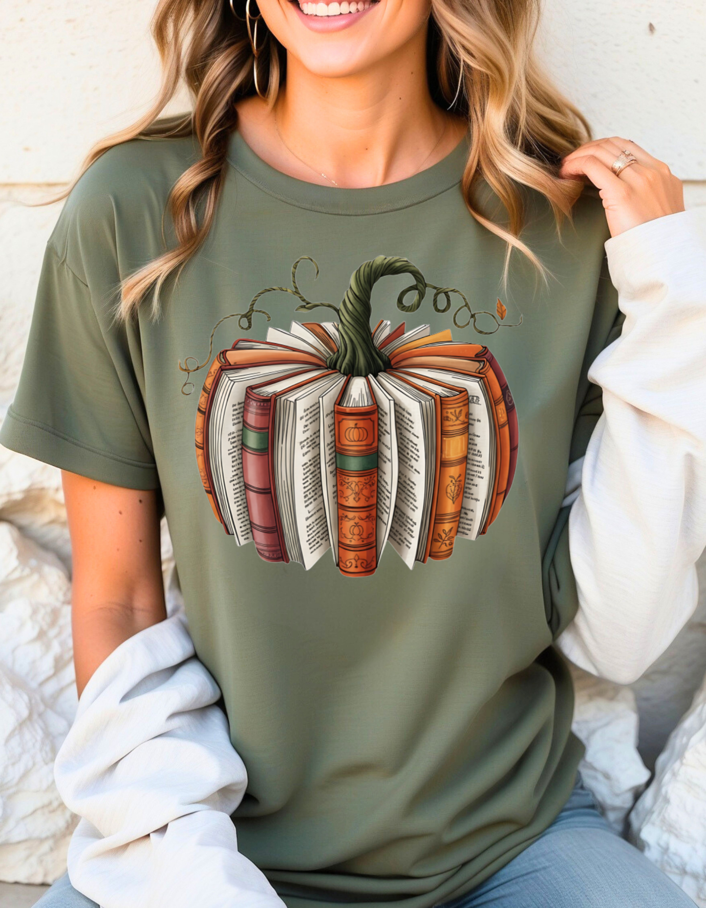 ๐ Pumpkin Spice & Pages Tee