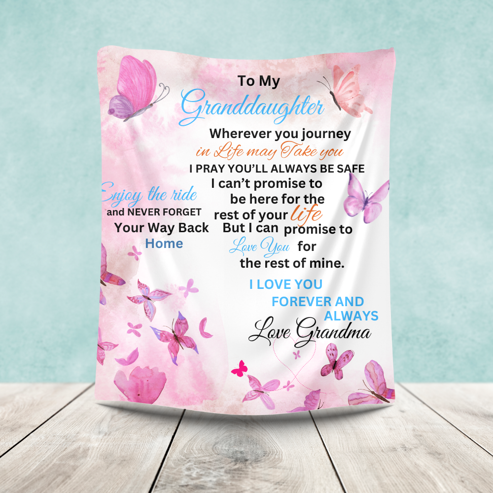 To My Granddaughter Blanket