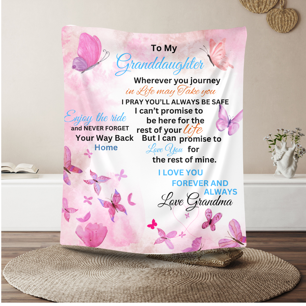 To My Granddaughter Blanket