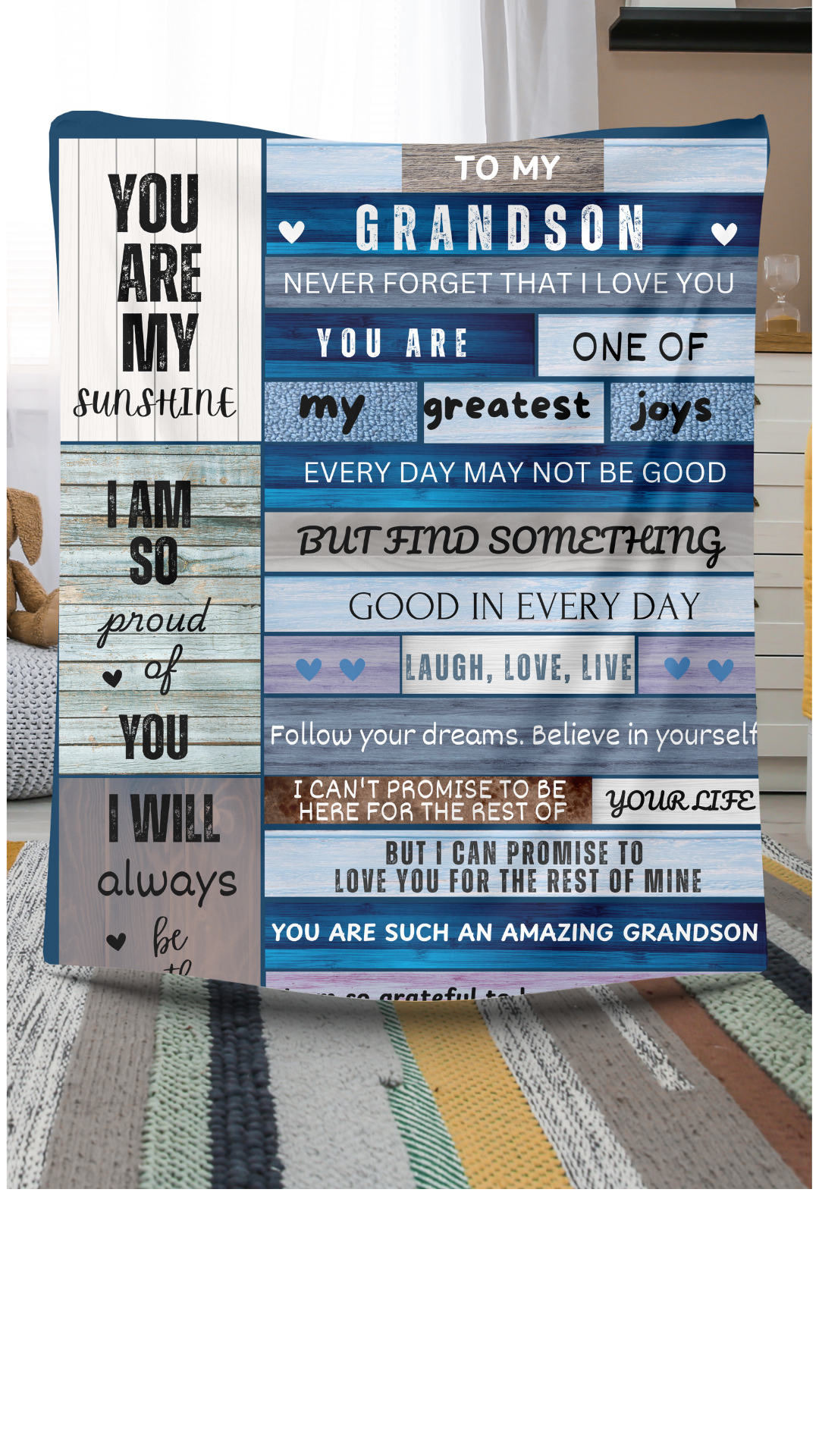 To My Grandson Blanket