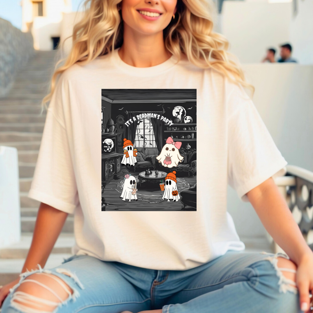 It's A Ghostly Party! - 5.3 oz. T-Shirt