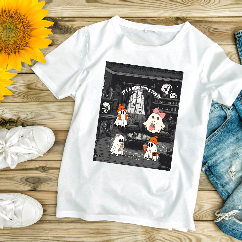 It's A Ghostly Party! - 5.3 oz. T-Shirt