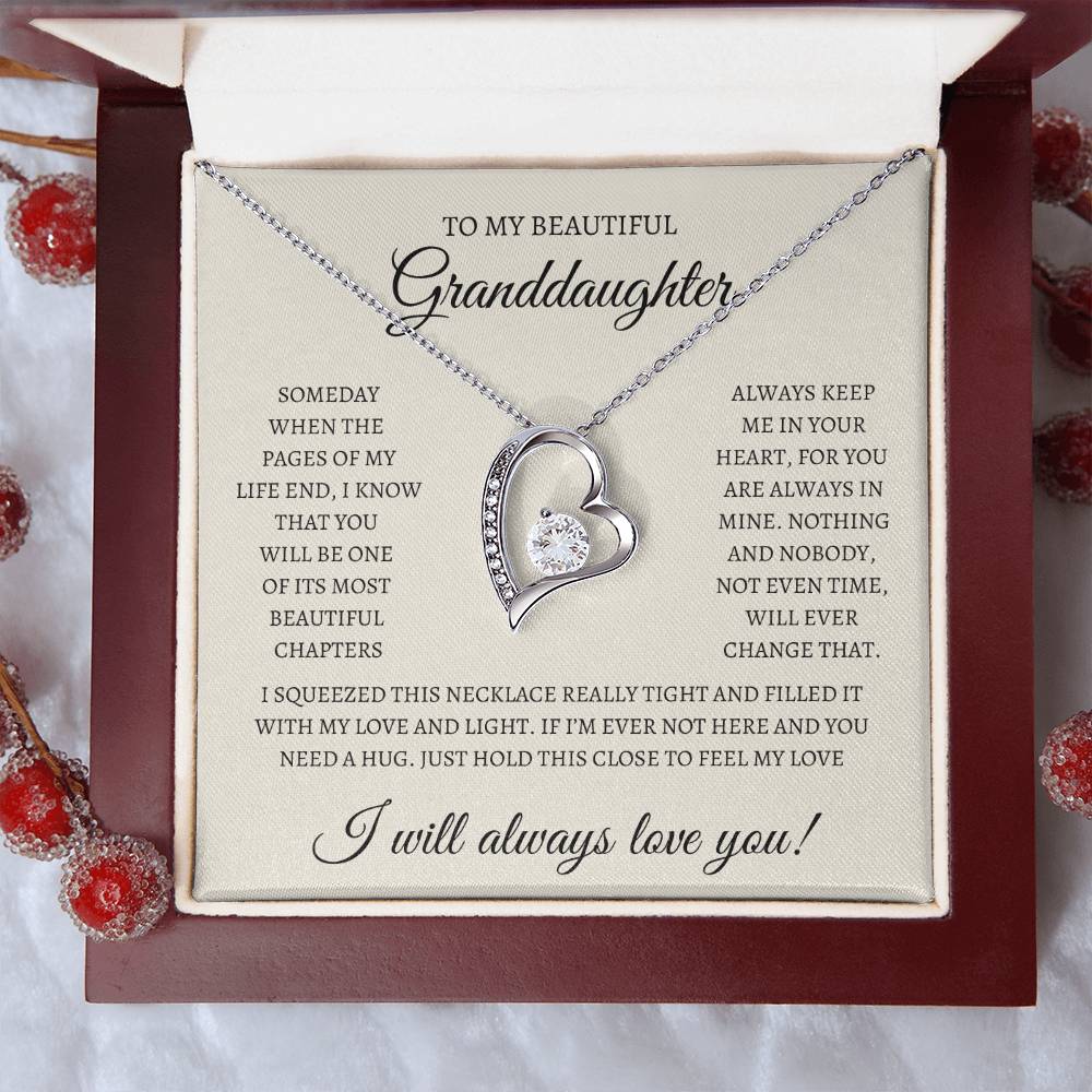 To my beautiful Granddaughter
