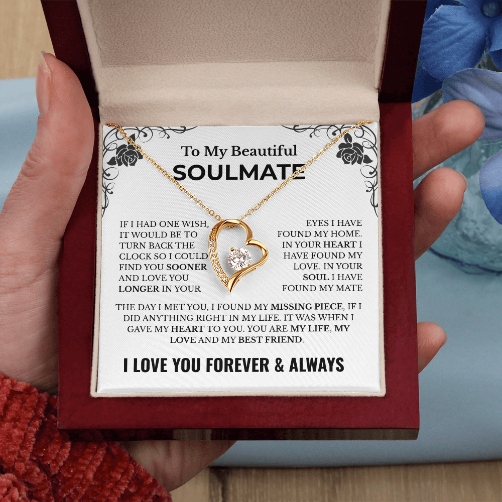 ๐ To My Beautiful Soulmate โ Heart Necklace