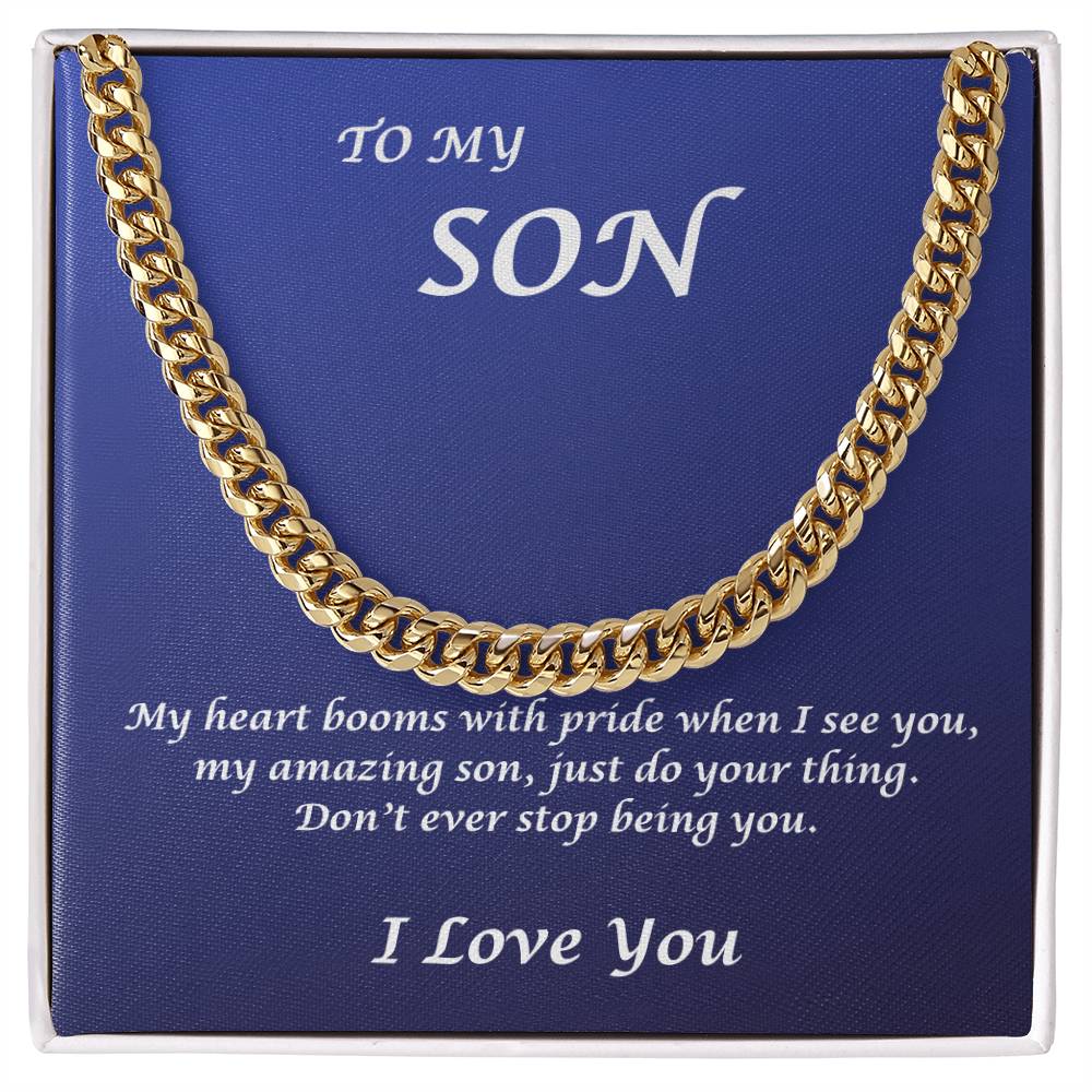 To My Son, My Heart beams with pride