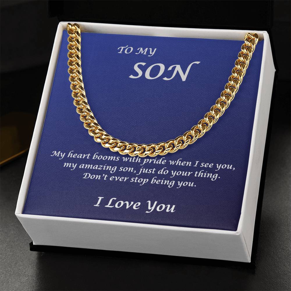 To My Son, My Heart beams with pride