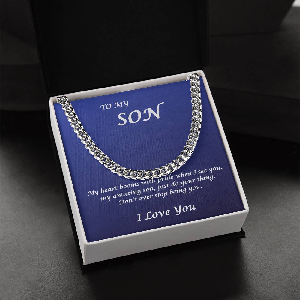To My Son, My Heart beams with pride