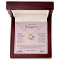 To My Lovely Daughter | Love Knot Necklace
