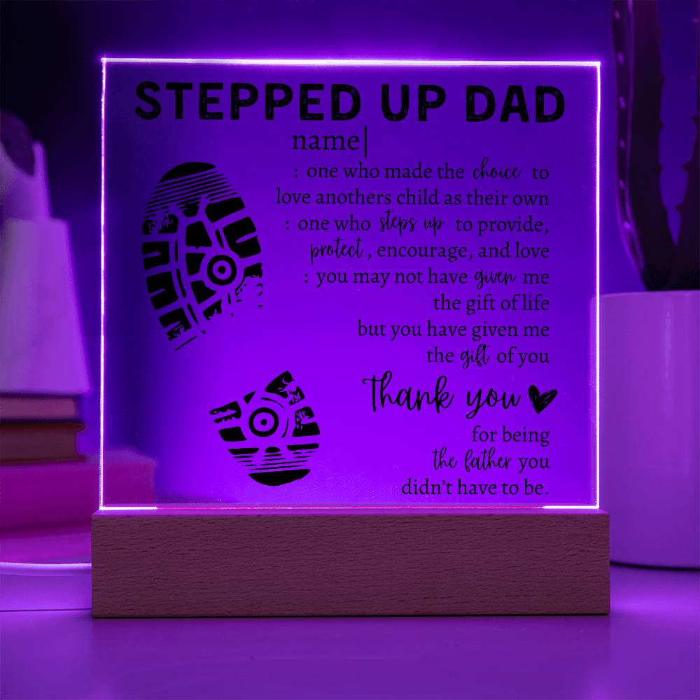 To My Dad | Square Acrylic Plaque