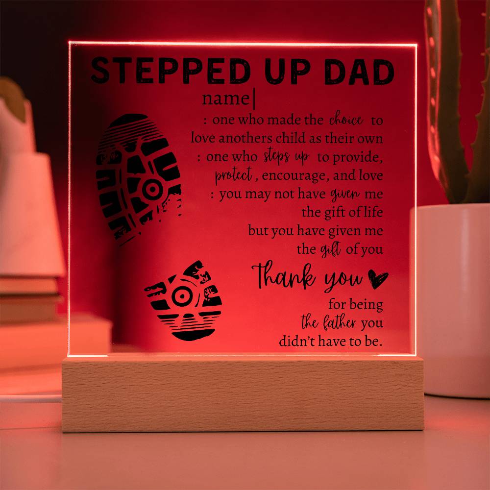 To My Dad | Square Acrylic Plaque