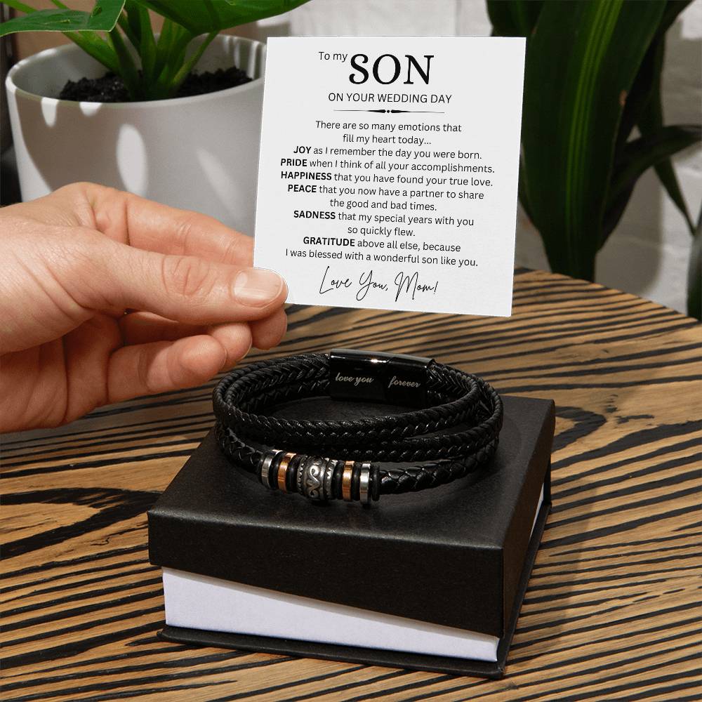 To My Son | Men's "Love You Forever" Bracelet