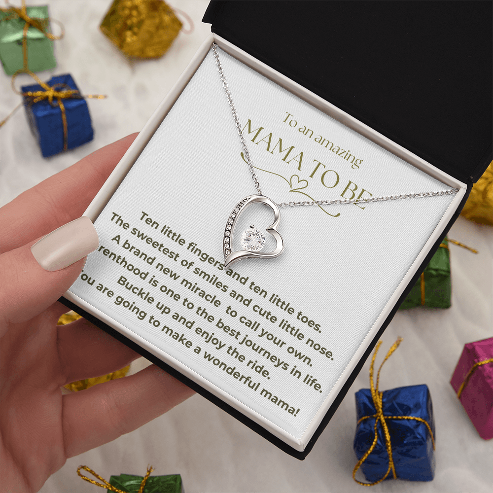To An Amazing Mama To Be Forever Love Necklace