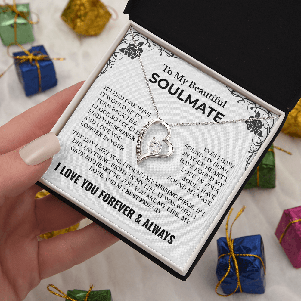 ๐ To My Beautiful Soulmate โ Heart Necklace