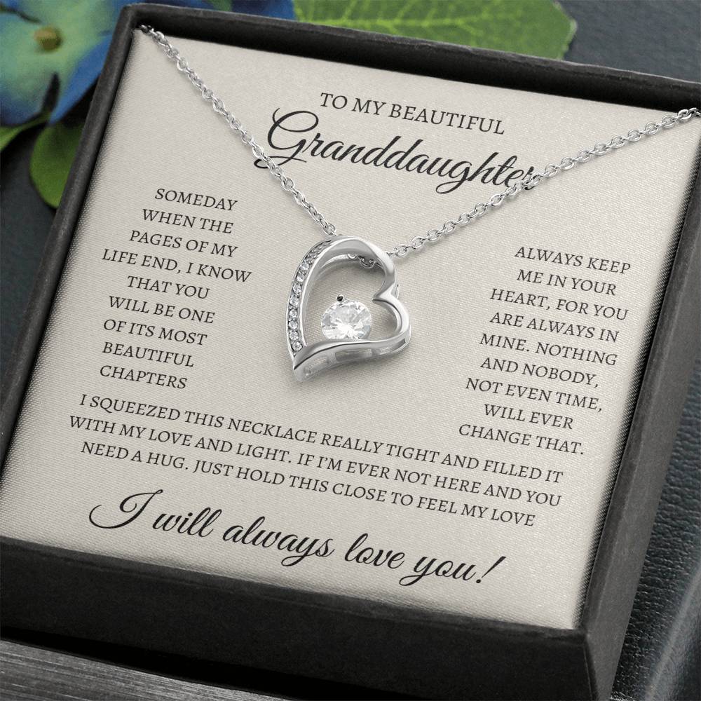 To my beautiful Granddaughter