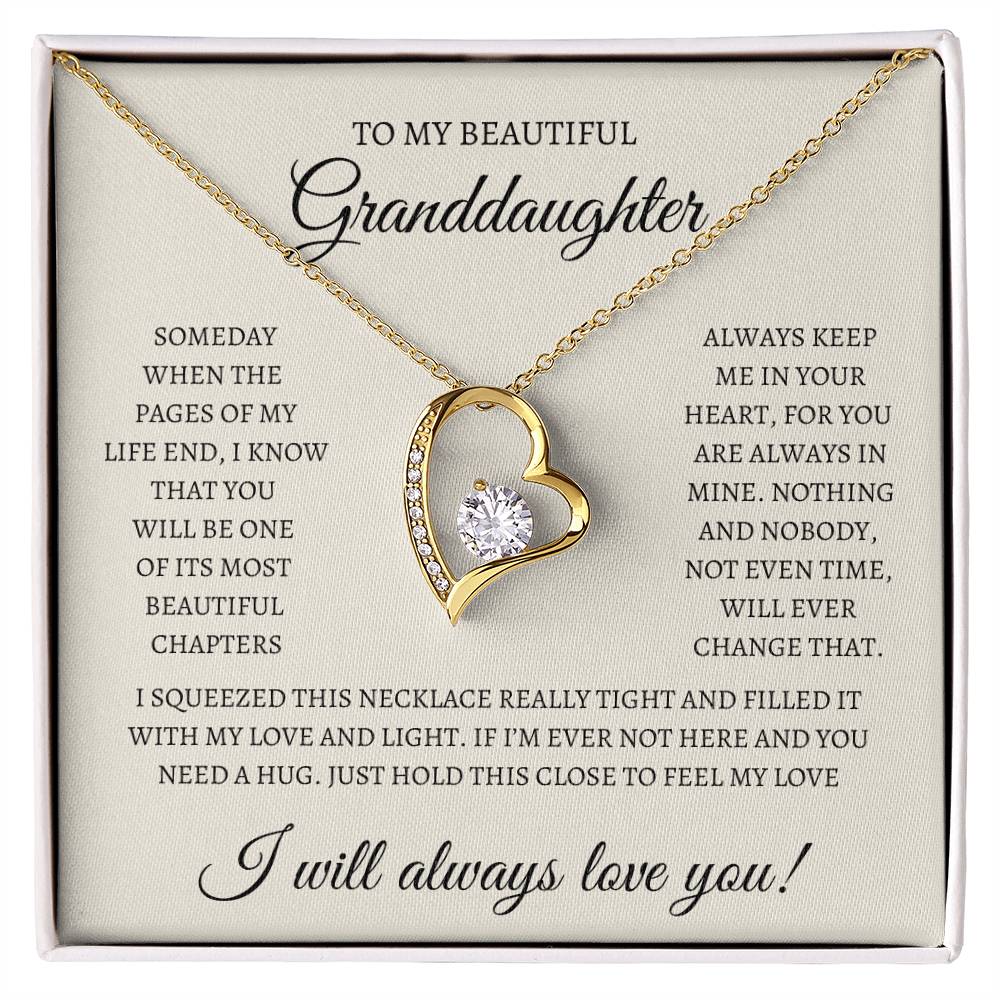 To my beautiful Granddaughter