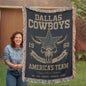 ๐ Dallas Cowboys Woven Throw Blanket โ Celebrate America's Team!