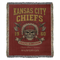 🏈 Kansas City Chiefs “Chiefs Kingdom” Woven Blanket 🔥