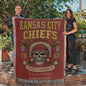 🏈 Kansas City Chiefs “Chiefs Kingdom” Woven Blanket 🔥