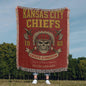 🏈 Kansas City Chiefs “Chiefs Kingdom” Woven Blanket 🔥