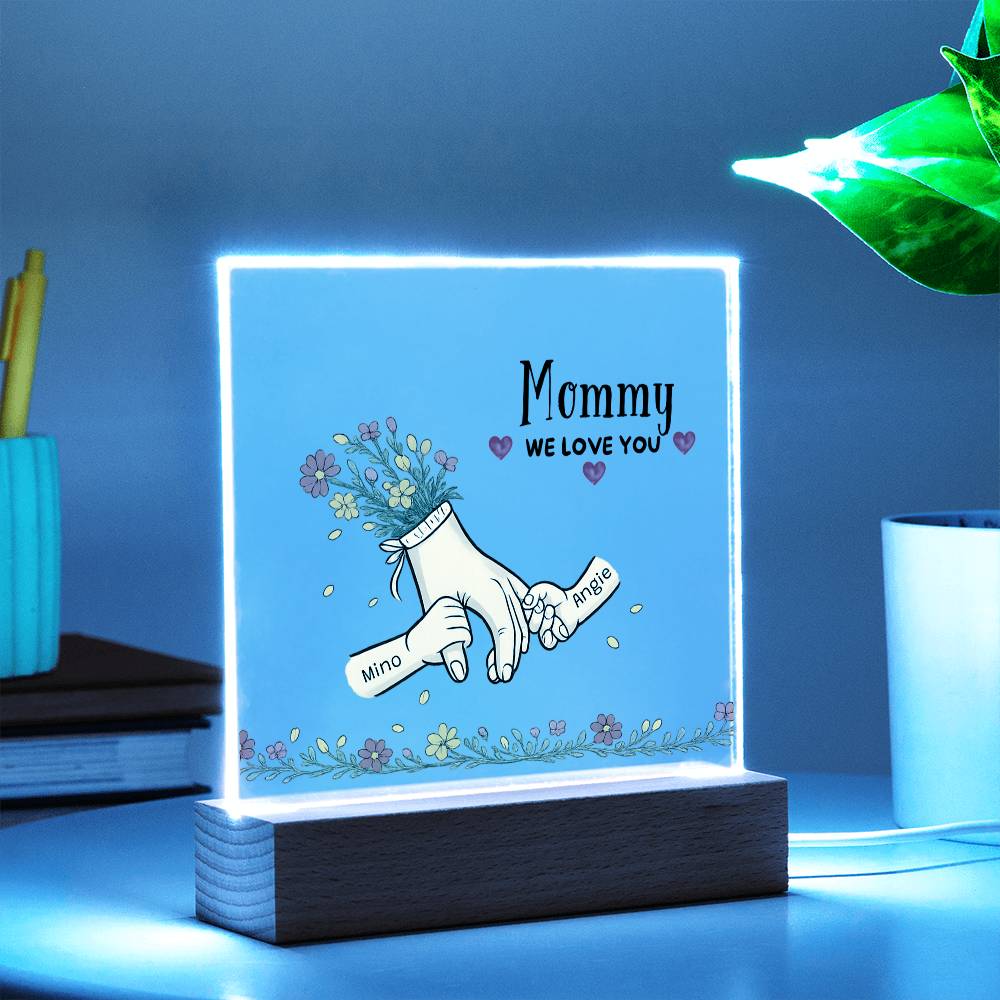Personalized Mommy I Love You Hand-Holding Light | Custom Name Mother’s Gift