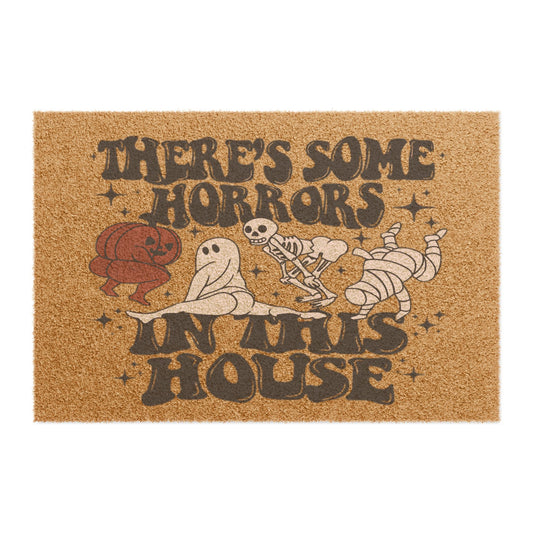Spooky Doormat - Halloween Entrance Mat, Funny Welcome Mat, Seasonal Decor, Trick or Treat Mat, Unique Home Gift