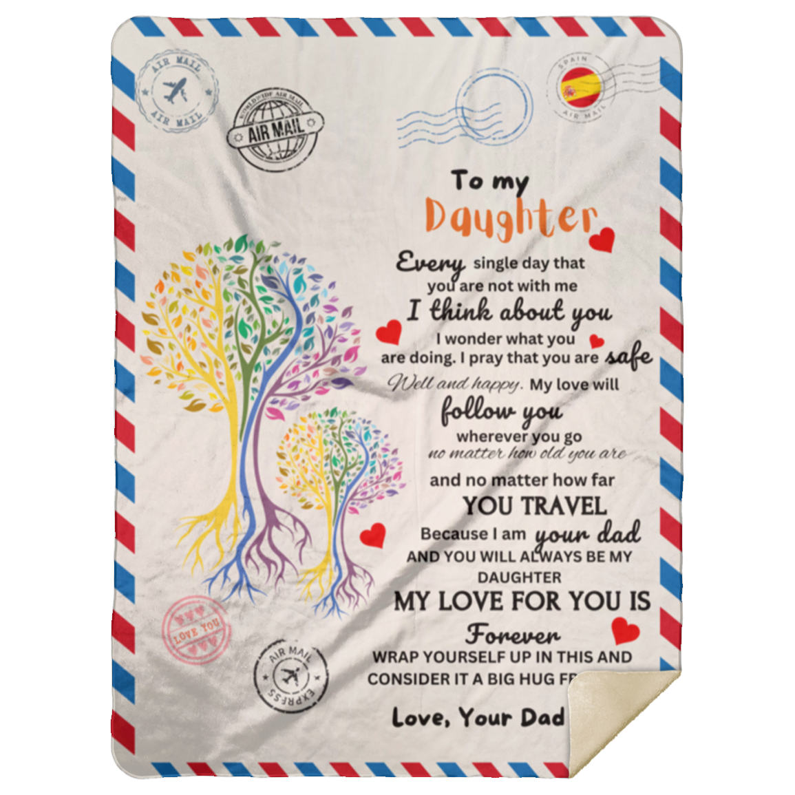 Postal Card for Daughter from DAD