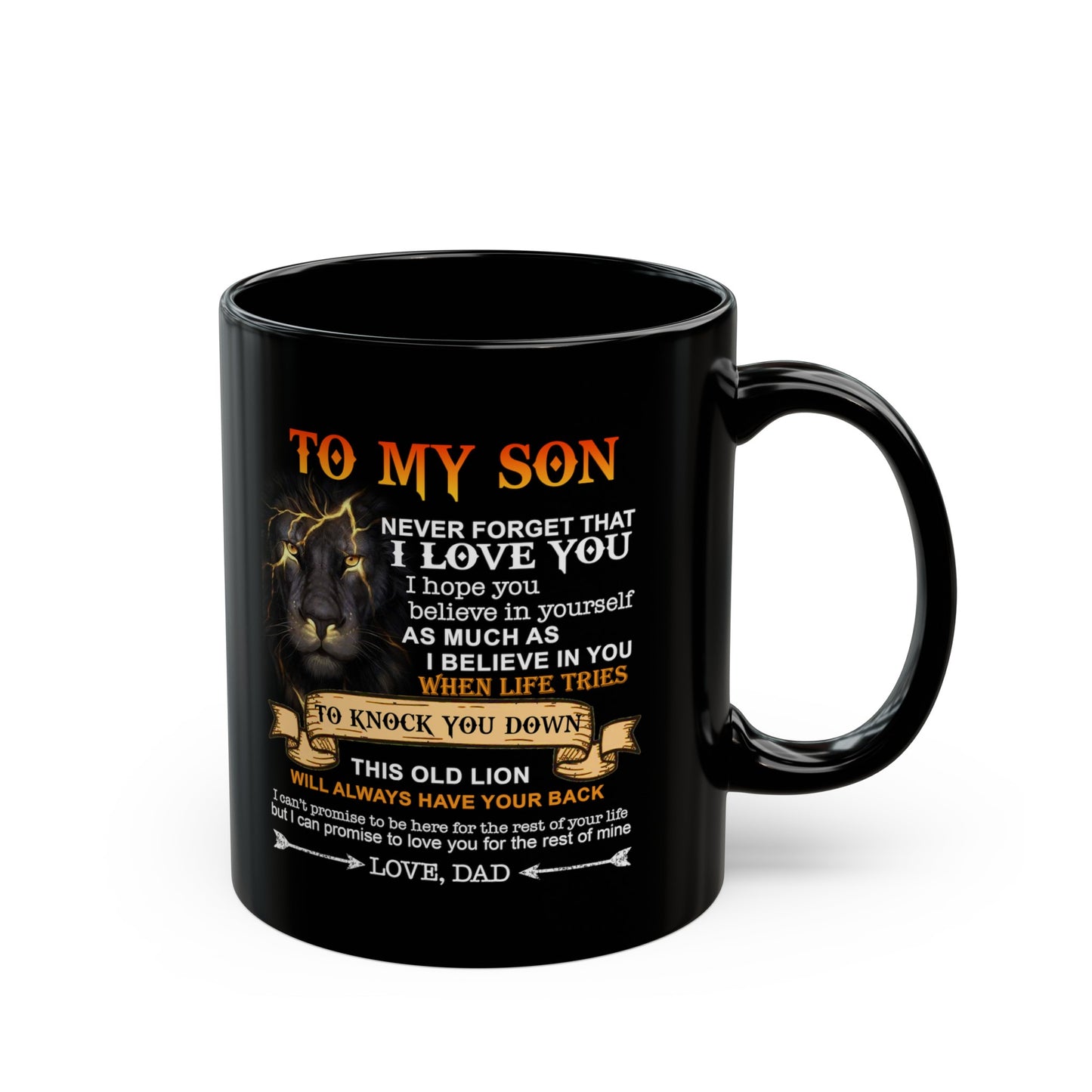 To My Son | Black Mug (11oz, 15oz)