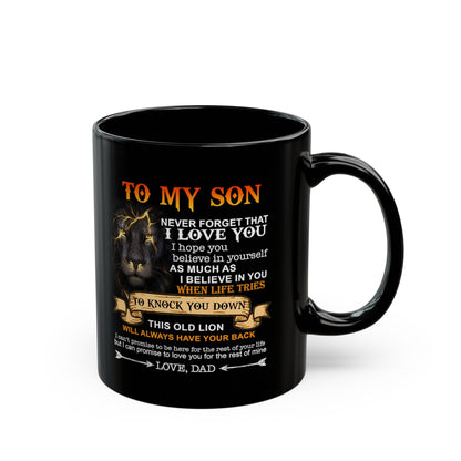 To My Son | Black Mug (11oz, 15oz)