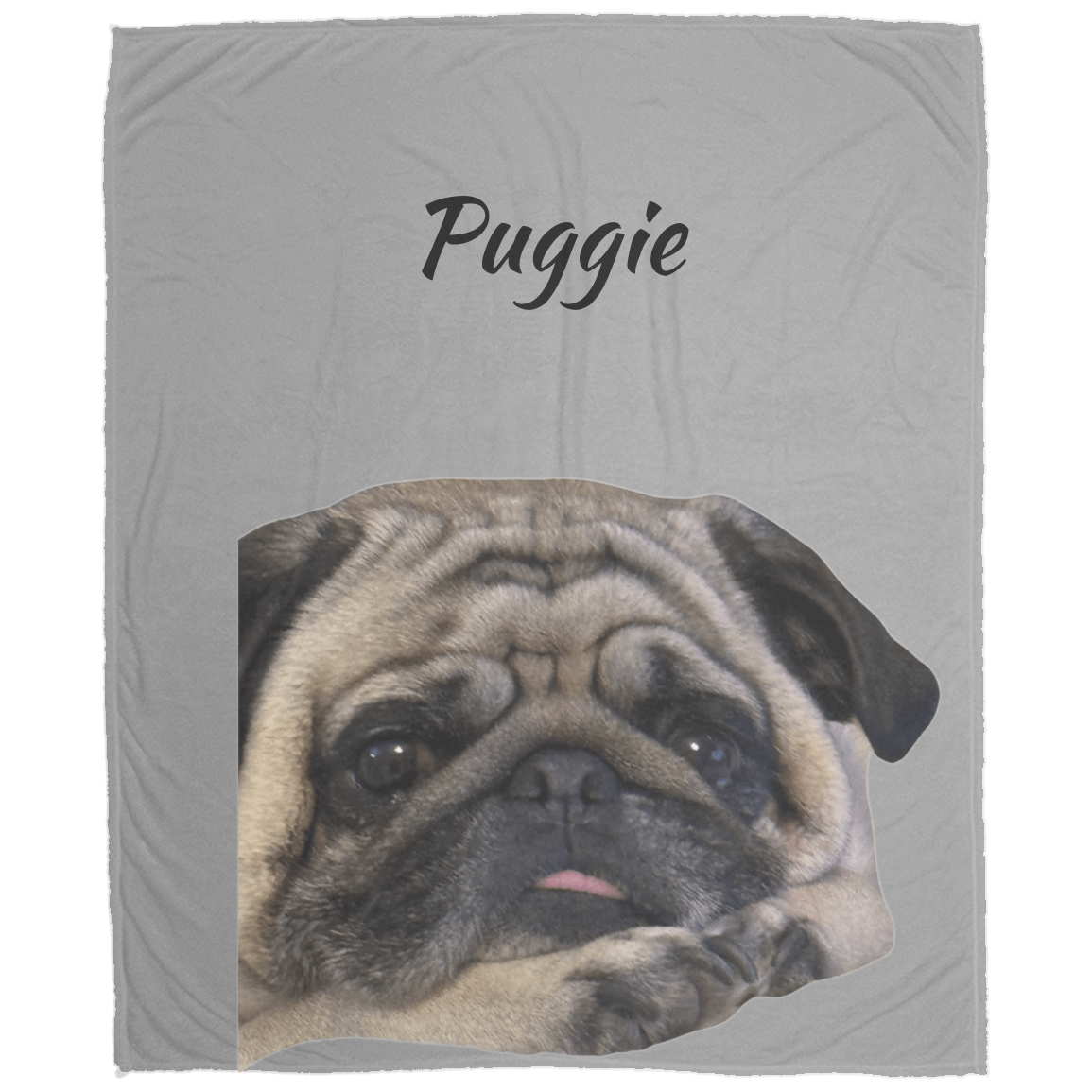 🐾 Personalized Pet Portrait Blanket – Perfect for Dog Lovers!