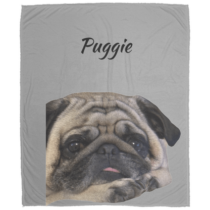 🐾 Personalized Pet Portrait Blanket – Perfect for Dog Lovers!
