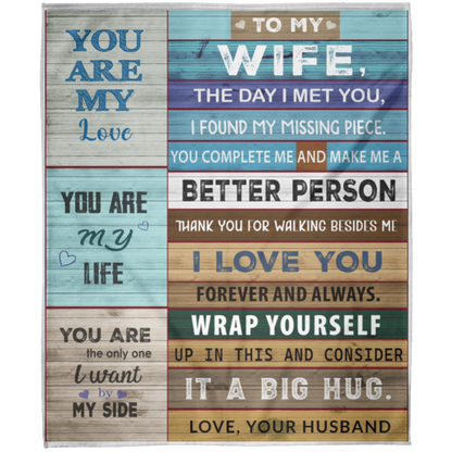 To My Wife | FLM Arctic Fleece Blanket 50x60