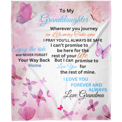 To My Granddaughter Blanket