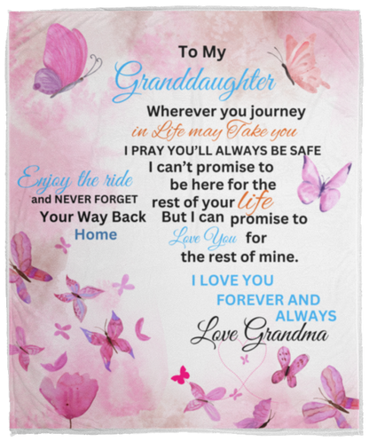 To My Granddaughter Blanket