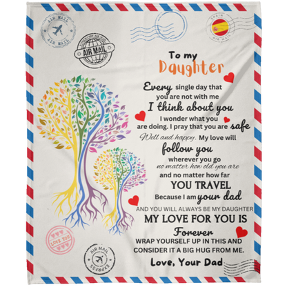 Postal Card for Daughter from DAD
