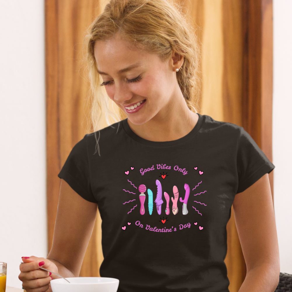 Good Vibes Only Valentine’s Day Tee