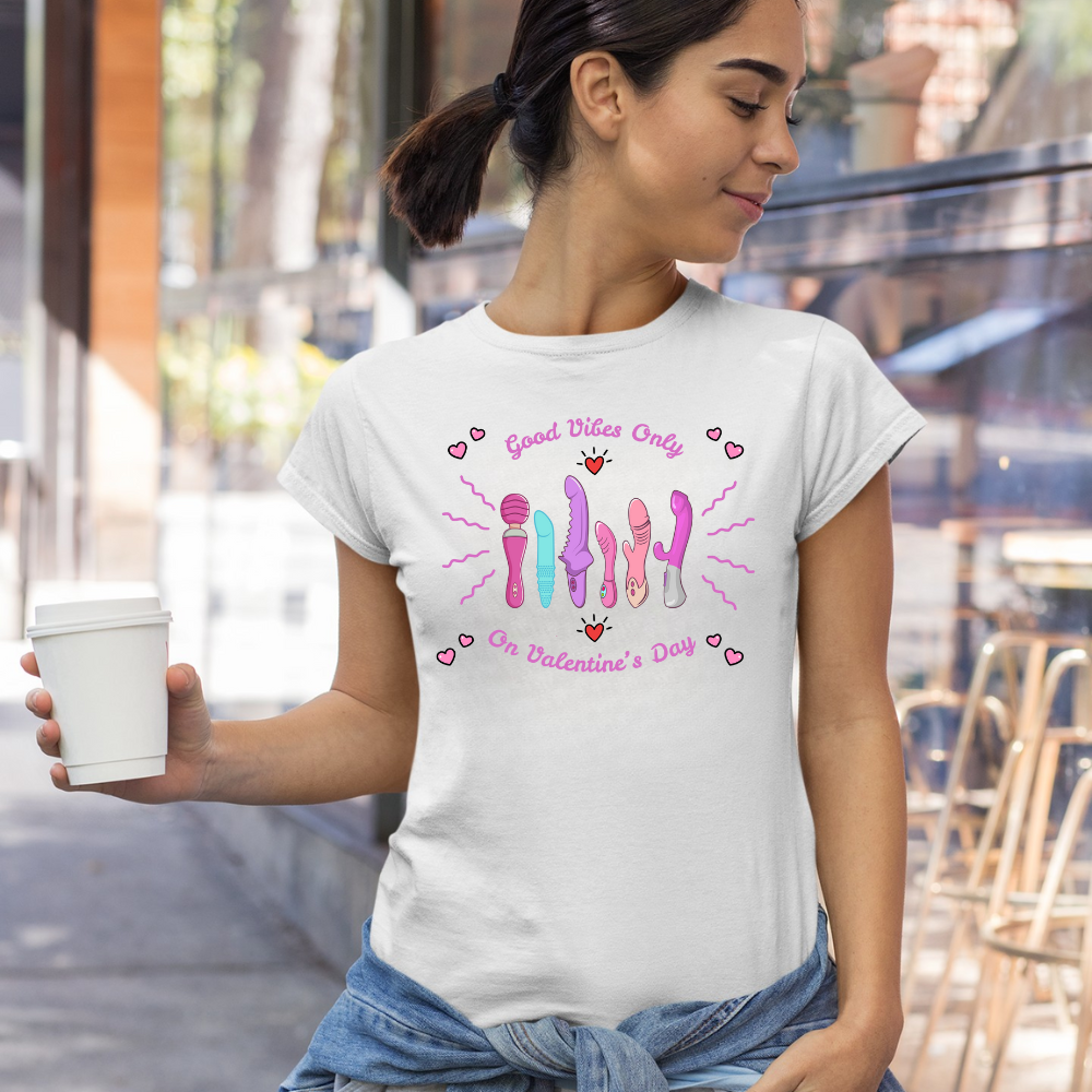Good Vibes Only Valentine’s Day Tee