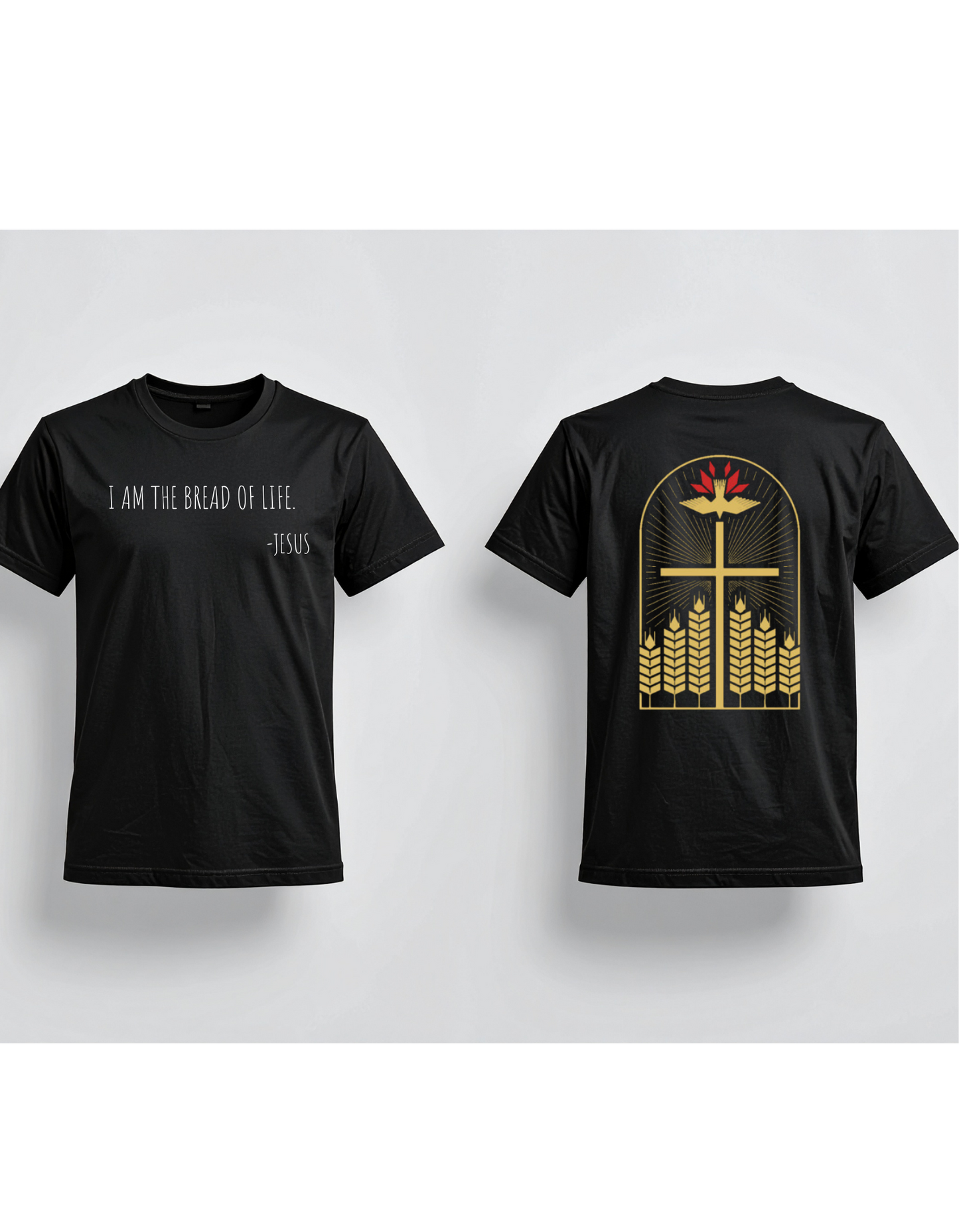 I Am the Bread of Life Christian T-Shirt – John 6:35 | Faith-Inspired Scripture Apparel