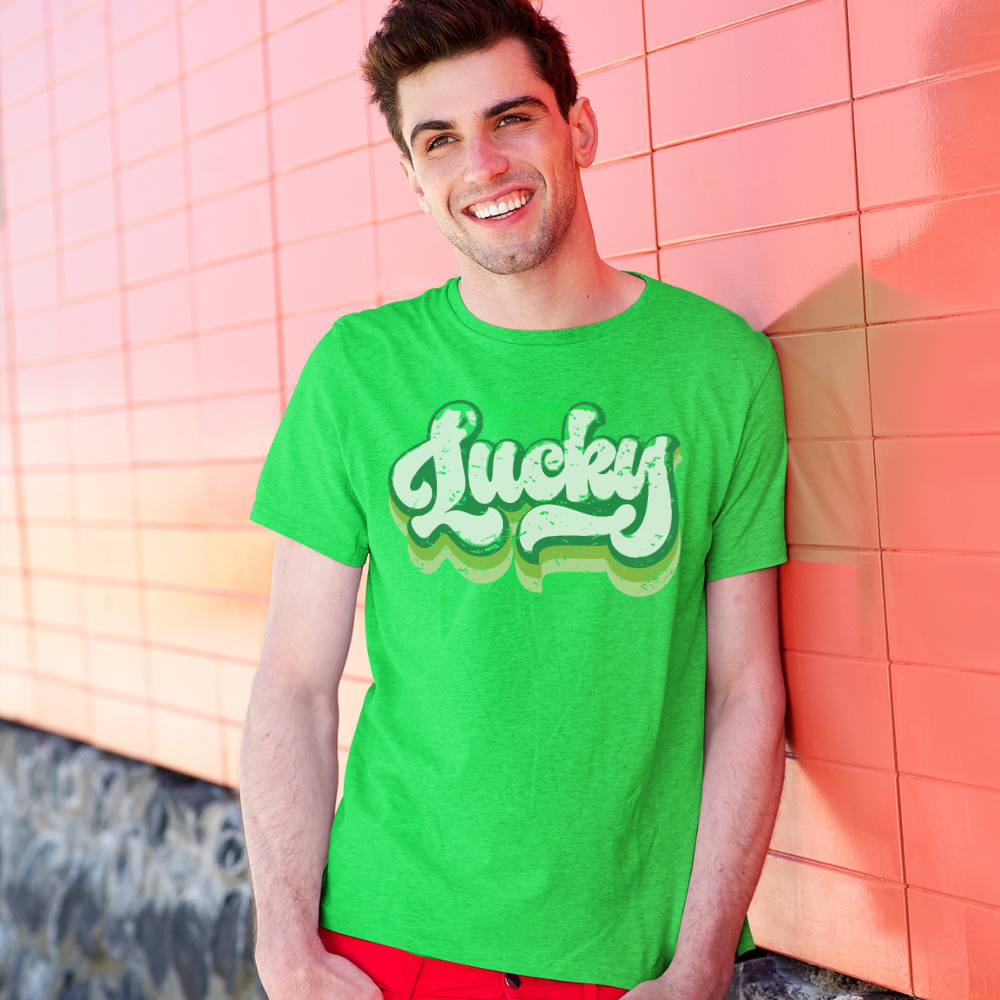 Lucky Retro St. Patrick’s Day T-Shirt | Vintage Irish Graphic Tee