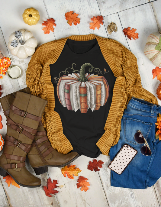 📚 Pumpkin Spice & Pages Tee