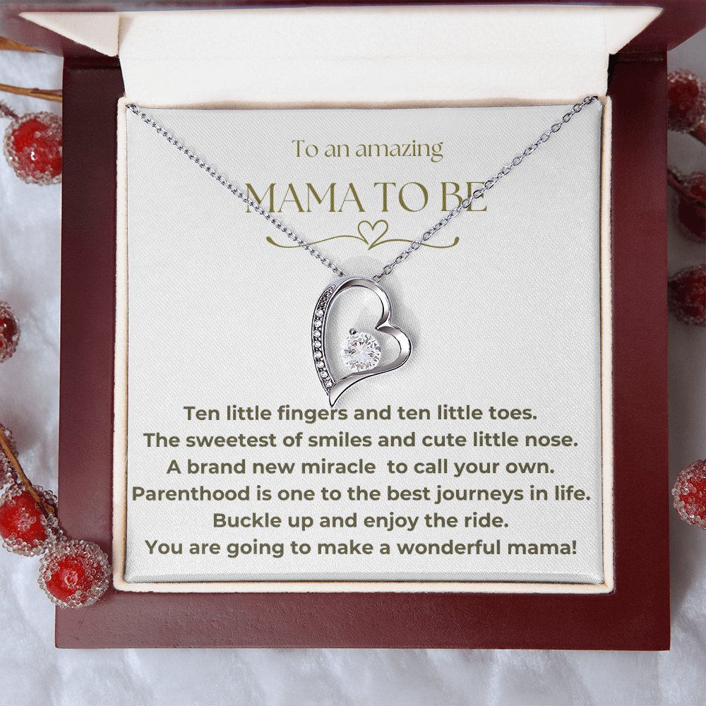 To An Amazing Mama To Be Forever Love Necklace
