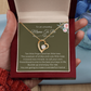 To An Amazing Mama To Be Gold Forever Love Necklace