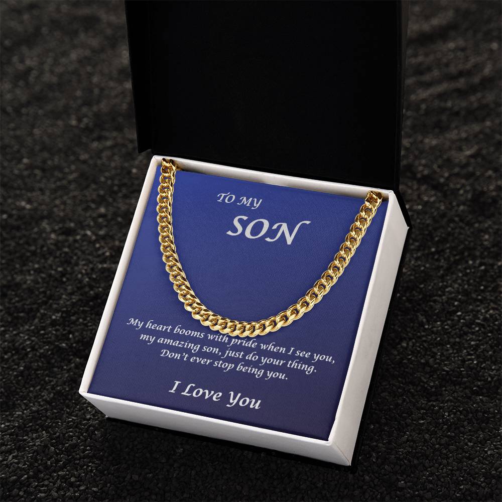 To My Son, My Heart beams with pride