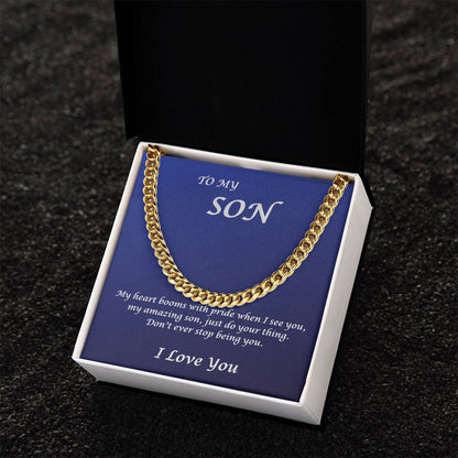 To My Son, My Heart beams with pride