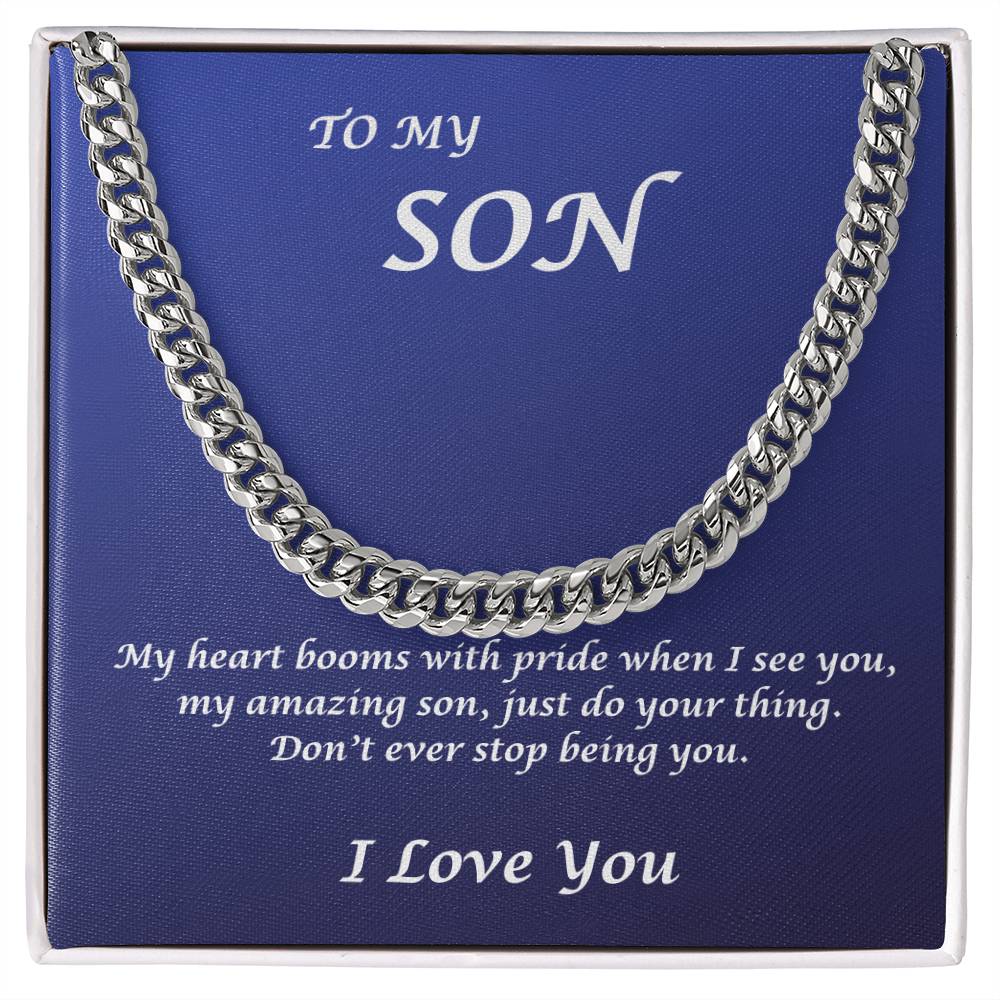 To My Son, My Heart beams with pride