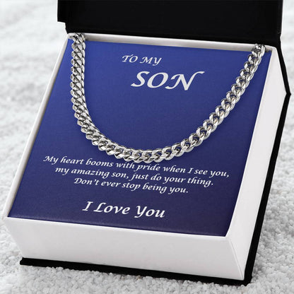 To My Son, My Heart beams with pride